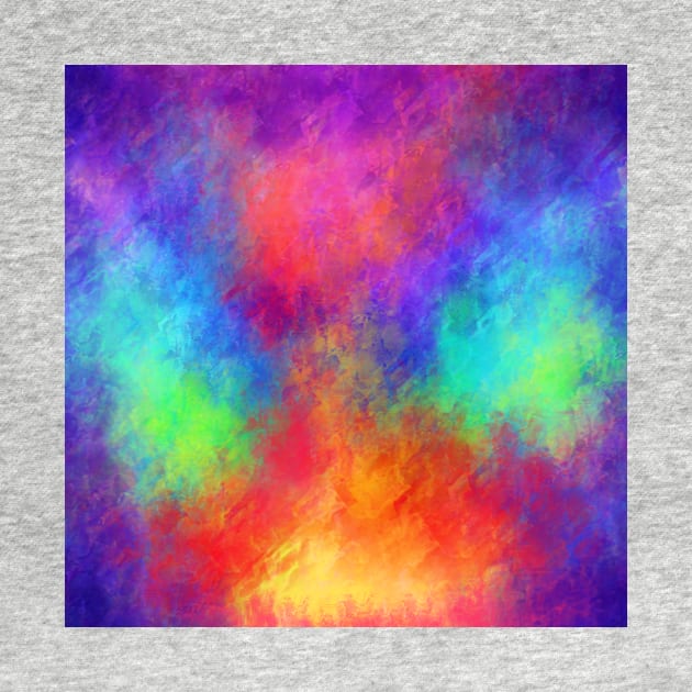 Tie Dye Candy Rainbow Abstract Vortex by Art by Deborah Camp